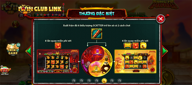 thưởng đặc biệt trong game nổ hũ kung fu panda iwin club