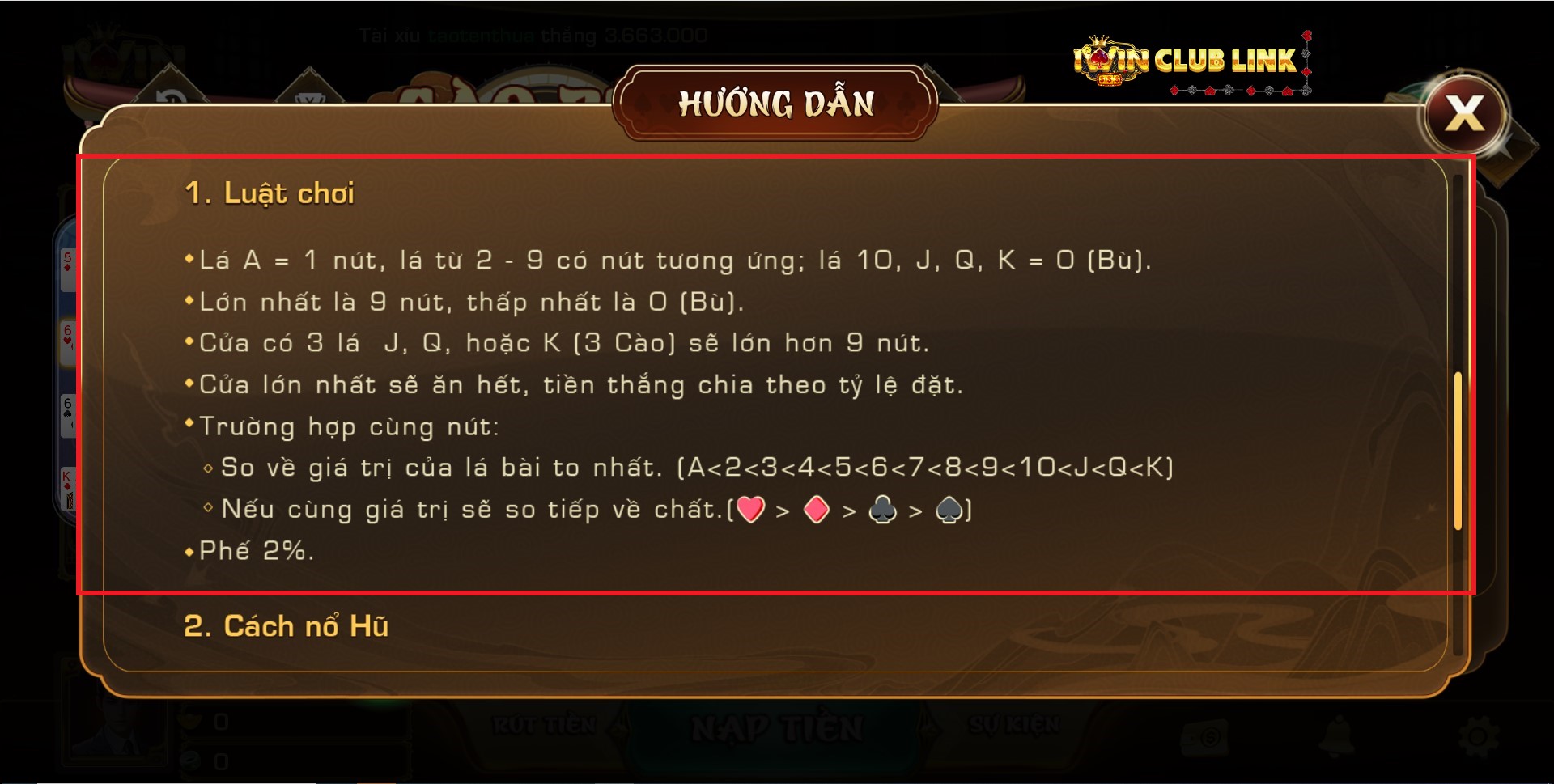 luật chơi game cào rùa iwin club